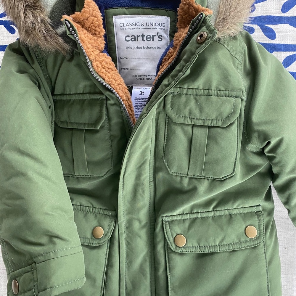 Toddler Boys 3T Carter’s Winter Coat